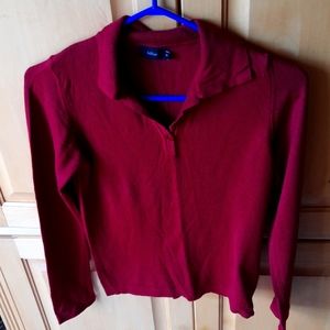 InWear burgundy light weight sweater, size small, dark burgundy